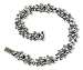 Garnet Essence Silver Natural Seed Pearl Bracelet - Dahlia Vintage Collection