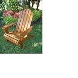 Outdoor Patio Adirondack Beach Chair - Oak