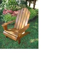 Outdoor Patio Adirondack Beach Chair - Oak by 