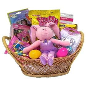  Girls Pretty in Pink Ballerina Bunny Fun Easter Gift Basket