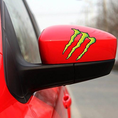 2 PCS Aulyn ®Monster Paw Patterns 3D Vinyl Decal Car Rearview Mirror Sticker for Car Fuel Window Bumper Sticker
