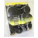 Absolute TW-500 500WATTS MAX High Efficiency Dome Tweeter with Built-in Crossover (Pair)