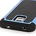 Galaxy S5 MINI Case, E LV Galaxy S5 MINI Case - Shock-Absorption / High Impact Resistant Hybrid Dual Layer Armor Defender Full Body Protective Case Cover for Samsung Galaxy S5 MINI SM-G800 with 1 Stylus and 1 E LV Microfiber Digital Cleaner (Blue)