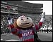 Ohio State Buckeyes - Brutus - Celebration - Rose Bowl - Wood Mounted Poster Print