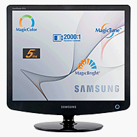 Samsung SyncMaster 932B - Flat panel display - TFT - 19 - 1280 x 1024 / 75 Hz - 300 cd/m2 - 700:1 - 2000:1 (dynamic) - 5 ms - 0.294 mm - DVI-D, VGA - high-gloss black