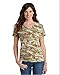 Port & Company LPC54VC Ladies V-Neck Camo Tee