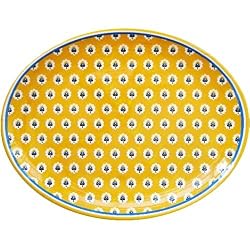 Le Cadeaux Triple Weight Melamine 16 Inch Oval Serving Platter
