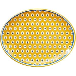 Le Cadeaux Triple Weight Melamine 16 Inch Oval Serving Platter
