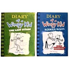 Diary of a Wimpy Kid: 2 Book Set ("Rodrick rules: The last straw" of the Jeff kinney books for kids series) (Paperback)