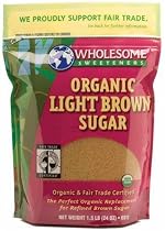 Wholesome Sweeteners Fair Trade Organic Light Brown Sugar, 24-Ounce Pouches (Pack of 6)