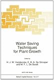 Water saving techniques for plant growth