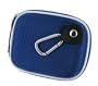 rooCASE (Med Nylon Dark Blue) Hard Shell Case with Memory Foam for Pentax Optio I-10 Digital Camera Black