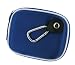 rooCASE (Med Nylon Dark Blue) Hard Shell Case with Memory Foam for Pentax Optio I-10 Digital Camera Black