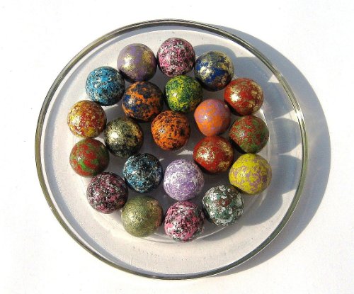 Imagen principal de 15 Canicas MOTEADO - Canica de Arcilla - 16 mm