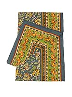 ICONS CORNER Plaid India Artesanal (Azul Petróleo)