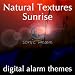 Digital Alarm - Natural Textures Sunrise - Lake Shore Bells