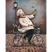 4 Jolly Chef Prints Kitchen Decor Food/Wine Art Prints
