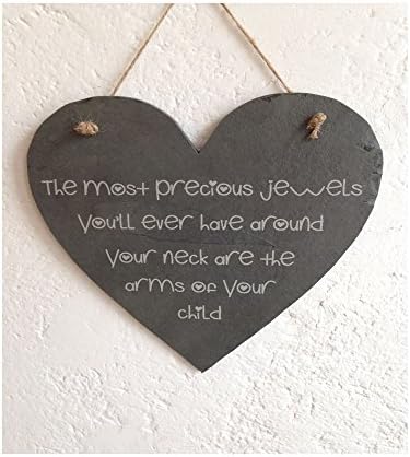 Personalised Slate Heart Cheese Board Engraved Slate Plaque Mothers Day Gift