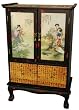 Huge Markdown Best Bargain Big Discount - 37" Ming Beauty in the Garden Oriental Large Cabinet