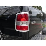 323D Ford F-150 2004 - 2008 Tail light Insert Cover Accents (ABS Chrome) 