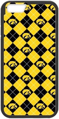 Generic Customize Unique Phone Case--NCAA Iowa Hawkeyes Team Logo Plastic and TPU (Laser Technology) Case Cover for iPhone6