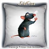  : JibKiss Kissen mit Ratte wie Ratatouille