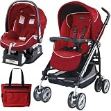 Peg Perego 2011 Pliko Switch Classico Compact - Geranium Red travel system