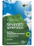 Seventh Generation Automatic Dishwasher Powder, Free & Clear, 75-Ounces Boxes, Pack of 8, Packaging May Vary