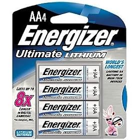 Energizer Ultimate L91BP-4 Lithium AA Battery 4 Pack