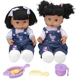 You & Me 15 inch Too Cute Twins African-American Doll Set