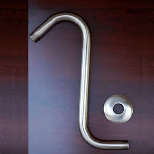 shower brushed nickel inch arm rise