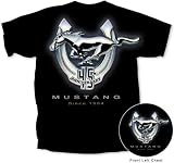 Ford Mustang 45th Anniversary Special Edition Adult Black T-shirt, XL