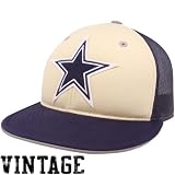 NFL Reebok Dallas Cowboys Navy Blue-Natural Time Traveler Throwback Fitted Hat (7 1/8)