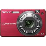 Sony Cybershot DSCW150/R 8.1MP Digital Camera with 5x Optical Zoom with Super Steady Shot (Red)