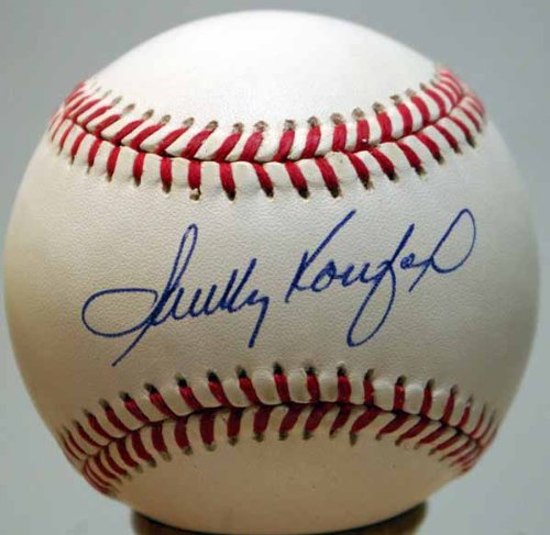 Single Signed Baseball Sandy Koufax 9.5 (ONL White)