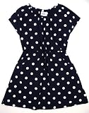 Superb MINI BODEN 100% Cotton Navy Blue Polka Dot Girls CAP SLEEVE Dress Dresses