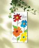 SPRINGTIME FLOWERS PLAQUE - 37752