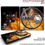 DJ Hero Skin Chrome Skulls on Fire fits Nintendo Wii DJ Heros (DJ HERO NOT  ....