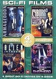 4 Sci-Fi Film Set: Armageddon, Cyborg 3, Alien Intruder, The Shepherd (Import) - Mark Dacascos