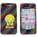 Looney Tunes Protector Case for iPhone 4, Tweety w/ Rainbow Hearts