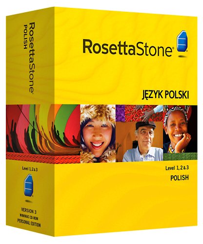 Rosetta Stone Polish Level 1, 2 & 3 Set with Audio Companion
