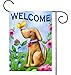 Toland Home Garden 112078 Welcome Dog 12.5 x 18 Inch Decorative, Double Sided Garden Flag