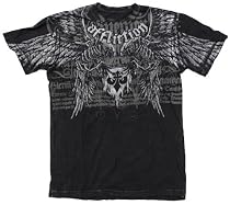 Birds of Prey S/S Guys T-shirt in Black by Affliction Clothing - Ships in ''24'' Hours!