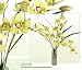 Three 31" Cymbidium Orchid Artificial Silk Flowers with leaves
