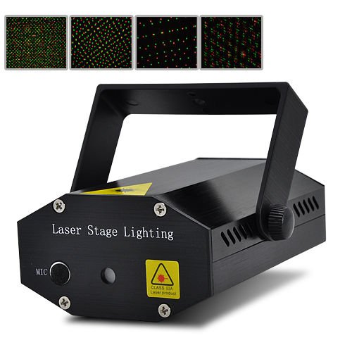 Mini Laser Effects Projector + Sound Activation 