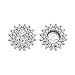 14K White Gold 1/2 ct. Diamond Earring Jackets