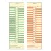 TOPS Semi-Monthly Time Cards, Green Ink Front, Red Ink Back, 3.5 x 10.5 Inches, 500-Count, Manila (1276)
