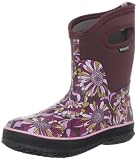  Bogs Women's Classic Mid Mumsie Waterproof Boot - Burgundy 