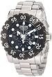 Invicta Men's 1957 Reserve Chronograph Black Dial Stainless Steel Watch by Invicta