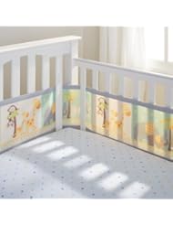 Baby Product: BreathableBaby Breathable Mesh Crib Liner (Animal 2 x2) + Aqua Mist Mini Dot Crib Sheet - BreathableBaby